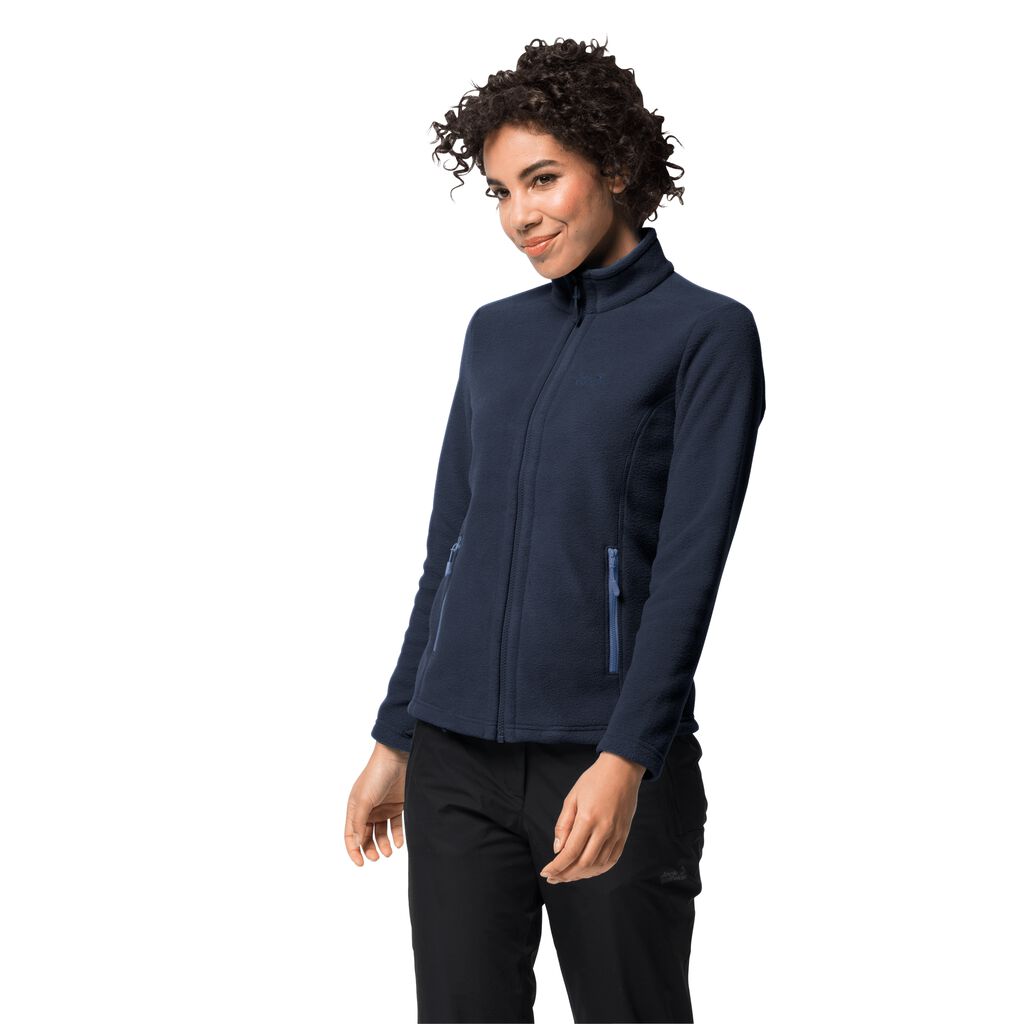 Jack Wolfskin W MOONRISE Női Fleece Kabát Kék - PJAFHR-326